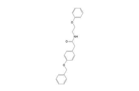 2-[(p-(BENZYLOXY)PHENYL]-N-(2-PHENOXYETHYL)ACETAMIDE