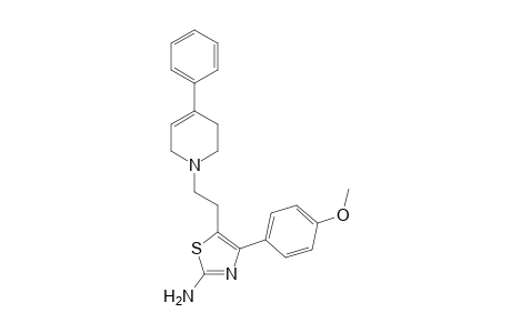 2-Thiazolamine, 5-[2-(3,6-dihydro-4-phenyl-1(2H)-pyridinyl)ethyl]-4-(4-methoxyphenyl)-