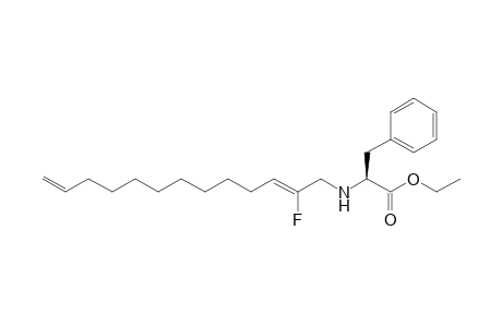 (Z/E)-N-[2-fluoro-2,12-tridecadienyl]-phenylalanine ethyl ester