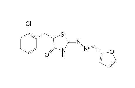 2-furancarboxaldehyde, [(2E)-5-[(2-chlorophenyl)methyl]-4-oxothiazolidinylidene]hydrazone