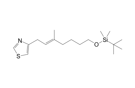 tert-Butyl-dimethyl-[(E)-5-methyl-7-(1,3-thiazol-4-yl)hept-5-enoxy]silane