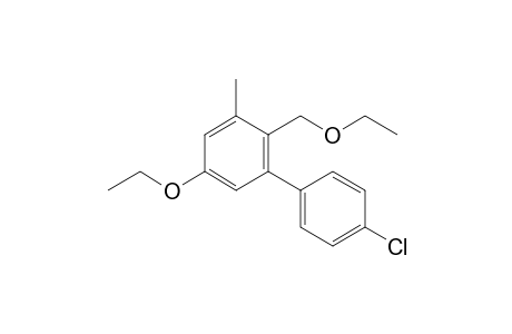 1-Ethoxymethyl-4-ethoxy-2-methyl-6-(4-chlorophenyl)benzene
