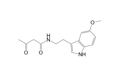 N-[2-(5-methoxy-1H-indol-3-yl)ethyl]-3-oxobutanamide