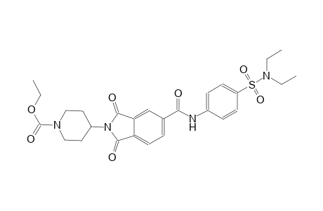 1-piperidinecarboxylic acid, 4-[5-[[[4-[(diethylamino)sulfonyl]phenyl]amino]carbonyl]-1,3-dihydro-1,3-dioxo-2H-