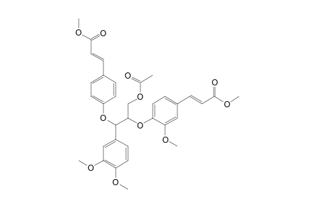METHYL-3-(4-[3-ACETOXY-1-(3,4-DIMETHOXYPHENYL)-2-[2-METHOXY-4-(2-METHOXYCARBONYLVINYL)-PHENOXY]-PROPOXY}-PHENYL)-ACRYLATE