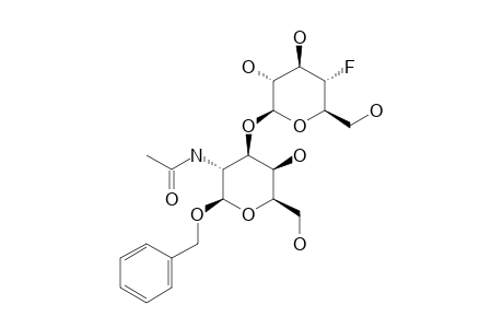 BENZYL-O-(4-DEOXY-4-FLUORO-BETA-D-GLUCOPYRANOSYL)-(1->3)-2-ACETAMIDO-2-DEOXY-BETA-D-GALACTOPYRANOSIDE