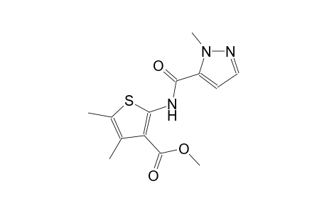 Methyl 4,5-dimethyl-2-([(1-methyl-1H-pyrazol-5-yl)carbonyl]amino)-3-thiophenecarboxylate