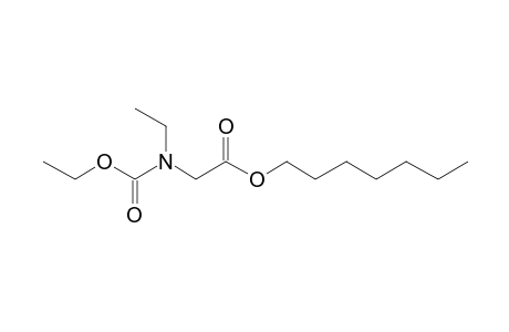 Glycine, N-ethyl-N-ethyloxycarbonyl-, heptyl ester