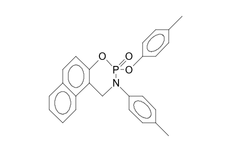 2-(4-Methyl-phenoxy)-2,3-dihydro-3-(4-tolyl)-1H-naphth(1,2-E)(1,3,2)oxazaphosphorine 2-oxide