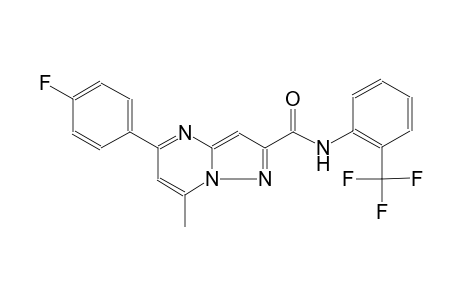 5-(4-fluorophenyl)-7-methyl-N-[2-(trifluoromethyl)phenyl]pyrazolo[1,5-a]pyrimidine-2-carboxamide