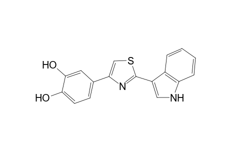 Benzene-1,2-diol, 4-[2-(1H-indol-3-yl)thiazol-4-yl]-