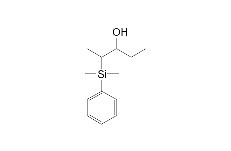 (1RS,2SR)-2-Dimethyl(phenyl)silylpentan-3-ol