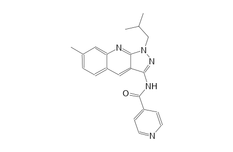 N-(1-isobutyl-7-methyl-1H-pyrazolo[3,4-b]quinolin-3-yl)isonicotinamide
