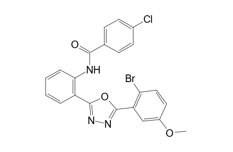 2'-[5-(2-bromo-5-methoxyphenyl)-1,3,4-oxadiazol-2-yl]-4-chlorobenzanilide