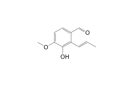 3-Hydroxy-4-methoxy-2-(prop-1-enyl)benzaldehyde
