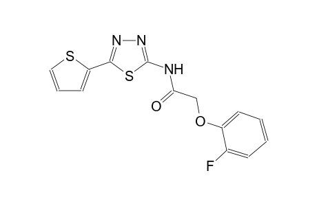 2-(2-fluorophenoxy)-N-[5-(2-thienyl)-1,3,4-thiadiazol-2-yl]acetamide