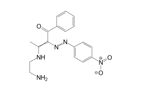 3-(2-aminoethylamino)-2-((4-nitrophenyl)diazenyl)-1-phenylbut-2-en-1-one