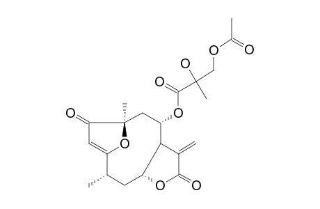 (4S,6R,7S,8S,10R)-1-OXO-3,10-EPOXY-8-(3-ACETOXY-2-HYDROXYPROPANOYLOXY)-GERMACRA-2,11(13)-DIEN-6,12-OLIDE