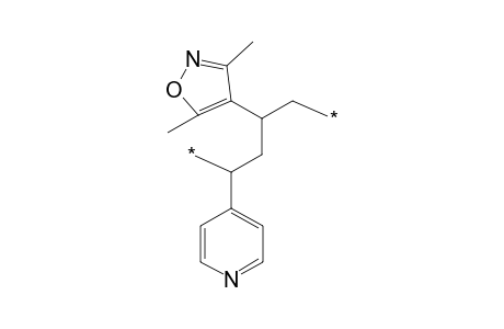 Poly(4-vinylpyridine-co-3,5-dimethyl-4-vinylisoxazole)