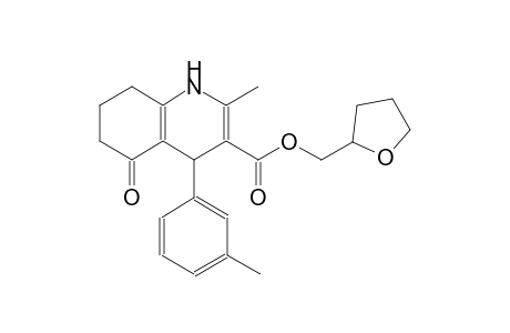 3-quinolinecarboxylic acid, 1,4,5,6,7,8-hexahydro-2-methyl-4-(3-methylphenyl)-5-oxo-, (tetrahydro-2-furanyl)methyl ester
