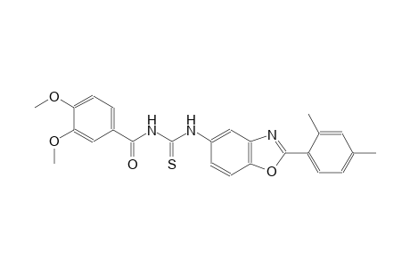 N-(3,4-dimethoxybenzoyl)-N'-[2-(2,4-dimethylphenyl)-1,3-benzoxazol-5-yl]thiourea