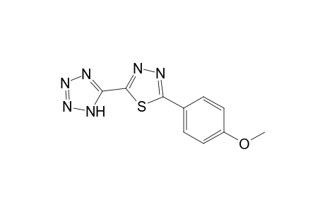 2-(4-Methoxyphenyl)-5-(2H-1,2,3,4-tetrazol-5-yl)-1,3,4-thiadiazole