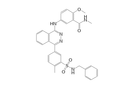 5-[(4-{3-[(benzylamino)sulfonyl]-4-methylphenyl}-1-phthalazinyl)amino]-2-methoxy-N-methylbenzamide