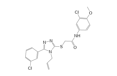 2-{[4-allyl-5-(3-chlorophenyl)-4H-1,2,4-triazol-3-yl]sulfanyl}-N-(3-chloro-4-methoxyphenyl)acetamide