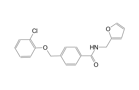4-[(2-chlorophenoxy)methyl]-N-(2-furylmethyl)benzamide