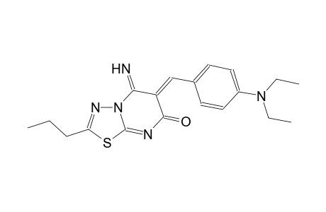 7H-[1,3,4]thiadiazolo[3,2-a]pyrimidin-7-one, 6-[[4-(diethylamino)phenyl]methylene]-5,6-dihydro-5-imino-2-propyl-, (6Z)-