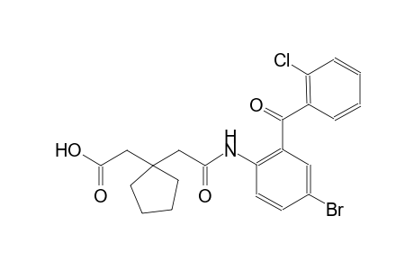 (1-{2-[4-bromo-2-(2-chlorobenzoyl)anilino]-2-oxoethyl}cyclopentyl)acetic acid