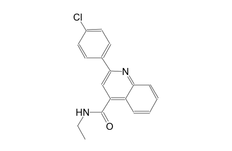 4-quinolinecarboxamide, 2-(4-chlorophenyl)-N-ethyl-