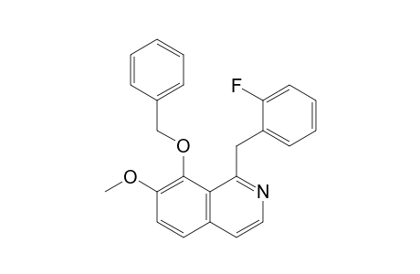 1-[(2-fluorophenyl)methyl]-7-methoxy-8-phenylmethoxy-isoquinoline