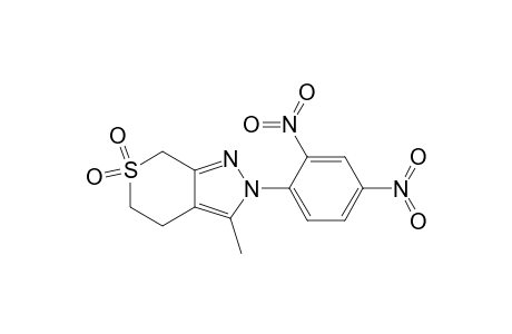2-(2,4-dinitrophenyl)-3-methyl-5,7-dihydro-4H-thiopyrano[3,4-c]pyrazole 6,6-dioxide