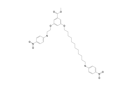 methyl 3-[12-[(4-nitrophenyl)amino]dodecoxy]-5-[2-[(4-nitrophenyl)amino]ethoxy]benzoate
