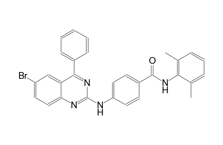 4-[(6-bromo-4-phenyl-2-quinazolinyl)amino]-N-(2,6-dimethylphenyl)benzamide