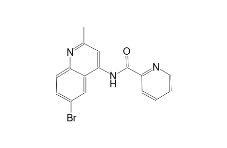 2-pyridinecarboxamide, N-(6-bromo-2-methyl-4-quinolinyl)-