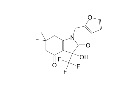 1-(2-furylmethyl)-3-hydroxy-6,6-dimethyl-3-(trifluoromethyl)-3,5,6,7-tetrahydro-1H-indole-2,4-dione