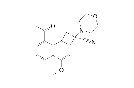 8-Acetyl-4-methoxy-1,2,2a,8b-tetrahydro-2-morpholinocyclobuta[a]naphthalene-2-carbonitrile