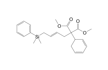2-(1-cyclohexa-2,4-dienyl)-2-[(E)-4-[dimethyl(phenyl)silyl]but-2-enyl]propanedioic acid dimethyl ester