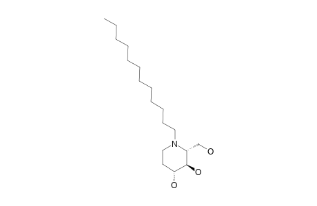 N-DODECYL-D-FAGOMINE;(2R,3R,4R)-N-DODECYL-2-HYDROXYMETHYLPIPERIDINE-3,4-DIOL
