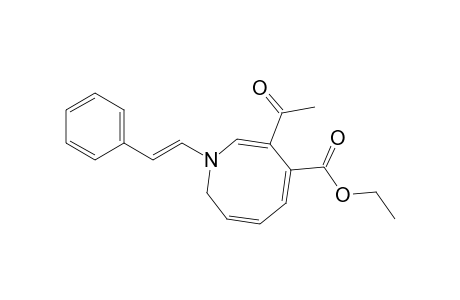 (3Z,5E,7E)-7-acetyl-1-[(E)-2-phenylethenyl]-2H-azocine-6-carboxylic acid ethyl ester