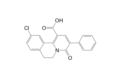 10-chloranyl-4-oxidanylidene-3-phenyl-6,7-dihydrobenzo[a]quinolizine-1-carboxylic acid