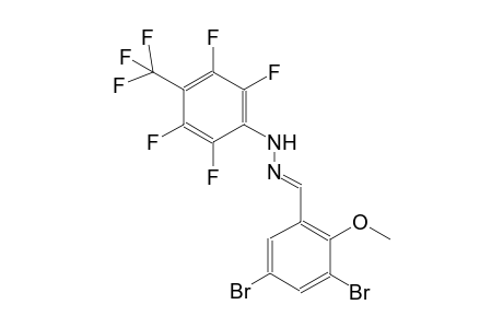 3,5-dibromo-2-methoxybenzaldehyde [2,3,5,6-tetrafluoro-4-(trifluoromethyl)phenyl]hydrazone