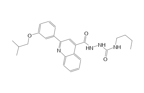 N-butyl-2-{[2-(3-isobutoxyphenyl)-4-quinolinyl]carbonyl}hydrazinecarboxamide