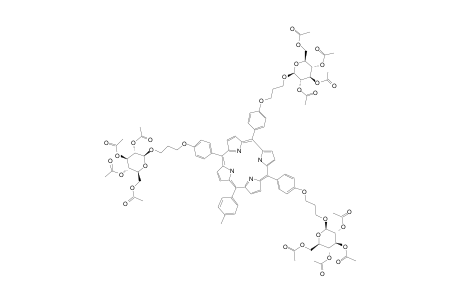 5,10,15-TRI-[4-(2,3,4,6-TETRA-O-ACETYL)-GLUCOSYLOXYPROPYLOXYPHENYL]-20-TOLYLPORPHYRINE