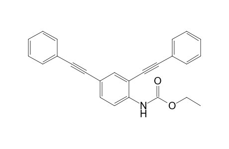 Ethyl N-[2,4-bis(2-phenylethynyl)phenyl]carbamate