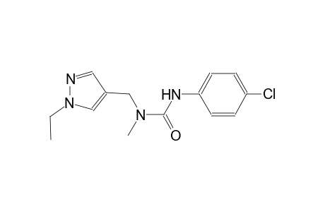 N'-(4-chlorophenyl)-N-[(1-ethyl-1H-pyrazol-4-yl)methyl]-N-methylurea