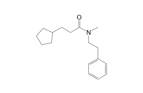 3-Cyclopentylpropionamide, N-(2-phenylethyl)-N-methyl-