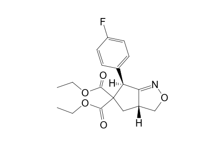 trans-5,5-Diethoxycarbonyl-3a,4-dihydro-6-(4-fluorophenyl)-3H,6Hcyclopenta[3.4-c]isoxazole